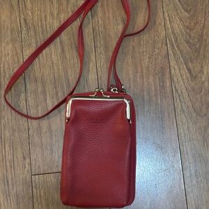 Red Leather Crossbody Bag